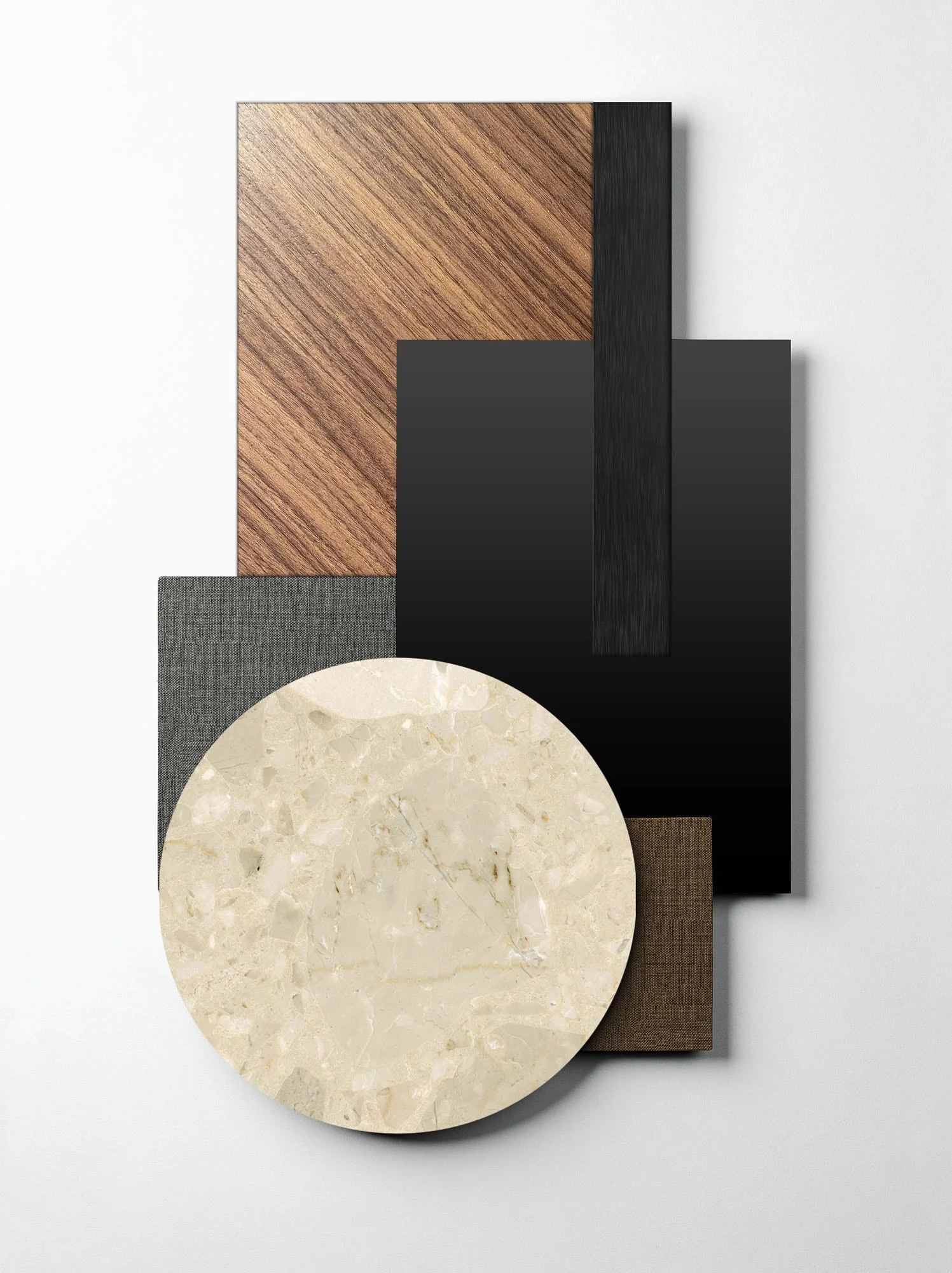 לוח החומרים והגימורים של מטבח Monolite | Mediterraneum